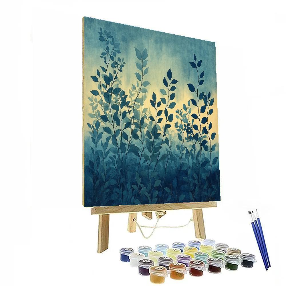 Leonardo Da Vinci Inspired Aurora Garden Number painting