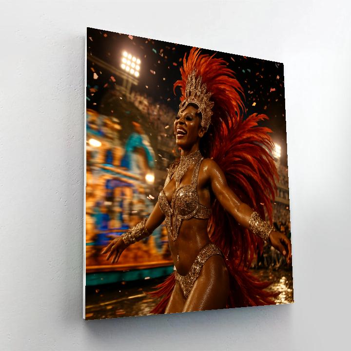 Rio Carnival Samba Night Parade Numbered painting kits