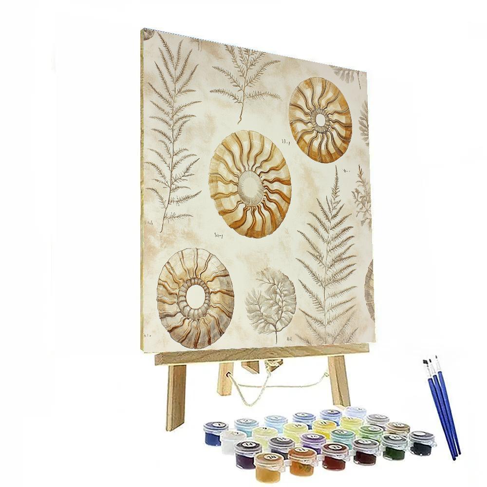 Leonardo Da Vinci Inspired Fossil Atlas paint by color