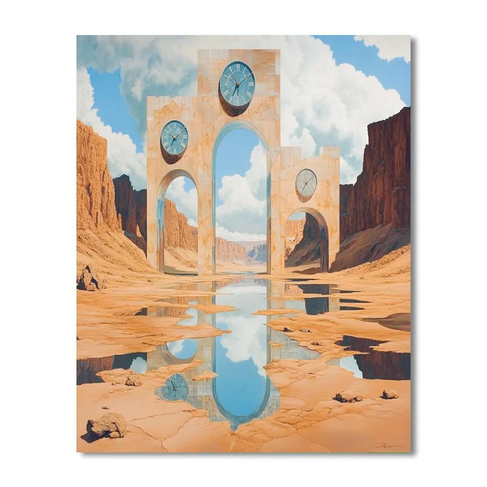 Dali Inspired Desert Dreams Painting by numbers kit