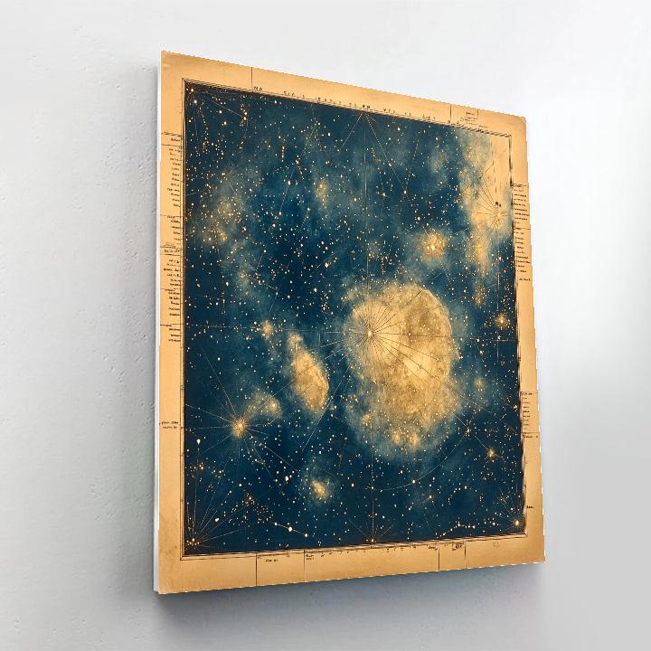Leonardo Da Vinci Inspired Celestial Constellation Map paint by number