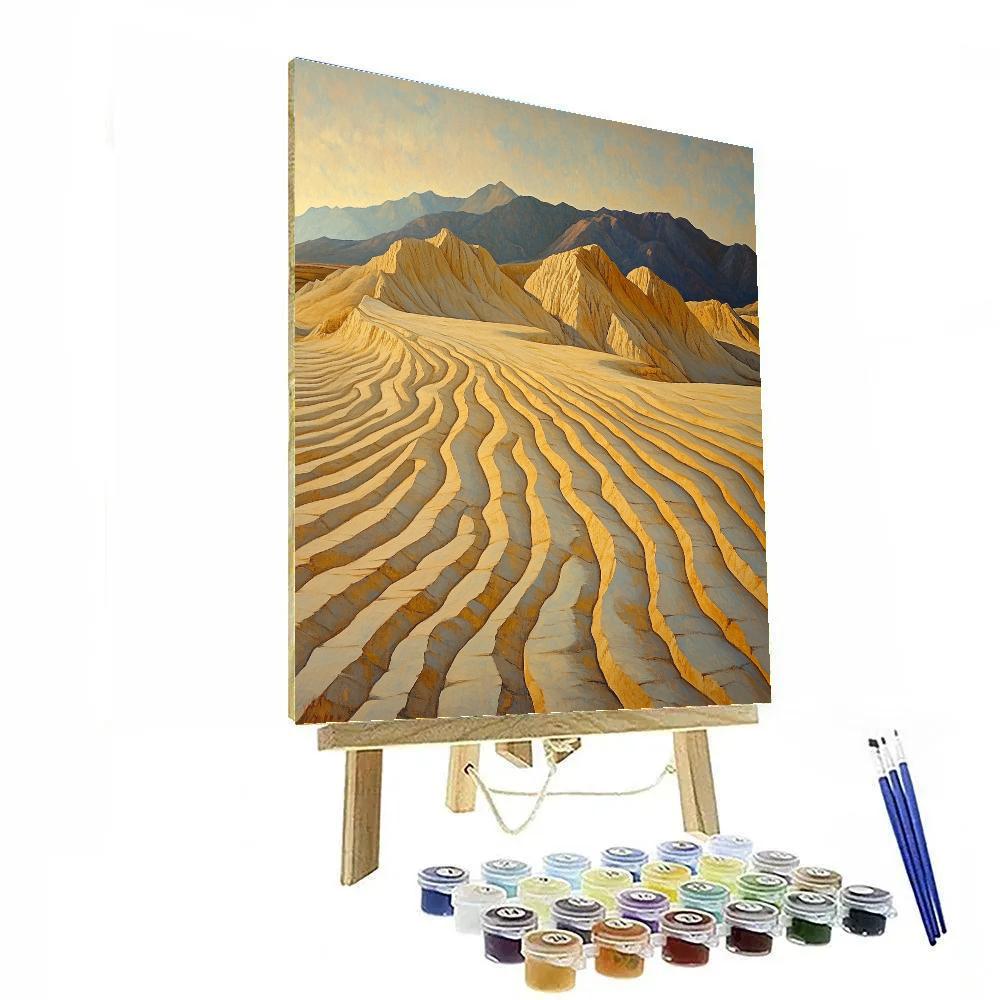 Leonardo Da Vinci Inspired Desert Erosion Forms Paint by numbers art