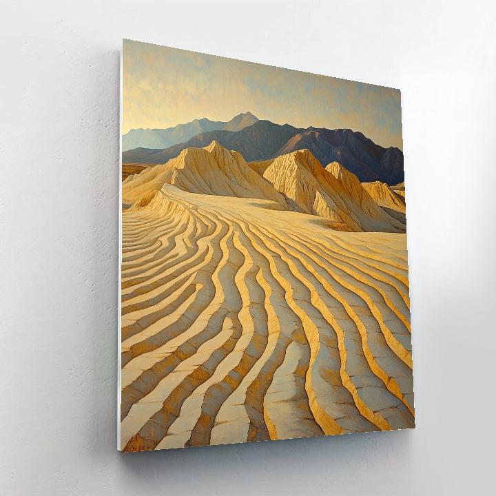 Leonardo Da Vinci Inspired Desert Erosion Forms Paint by numbers art