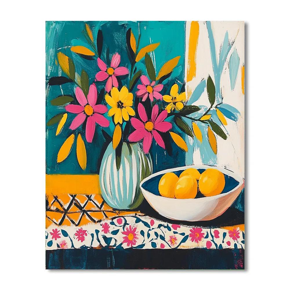 Matisse Inspired Floral Still Life Painting by numbers kit
