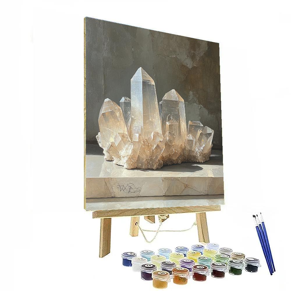 Leonardo Da Vinci Inspired Crystal Growth Study painting number kit
