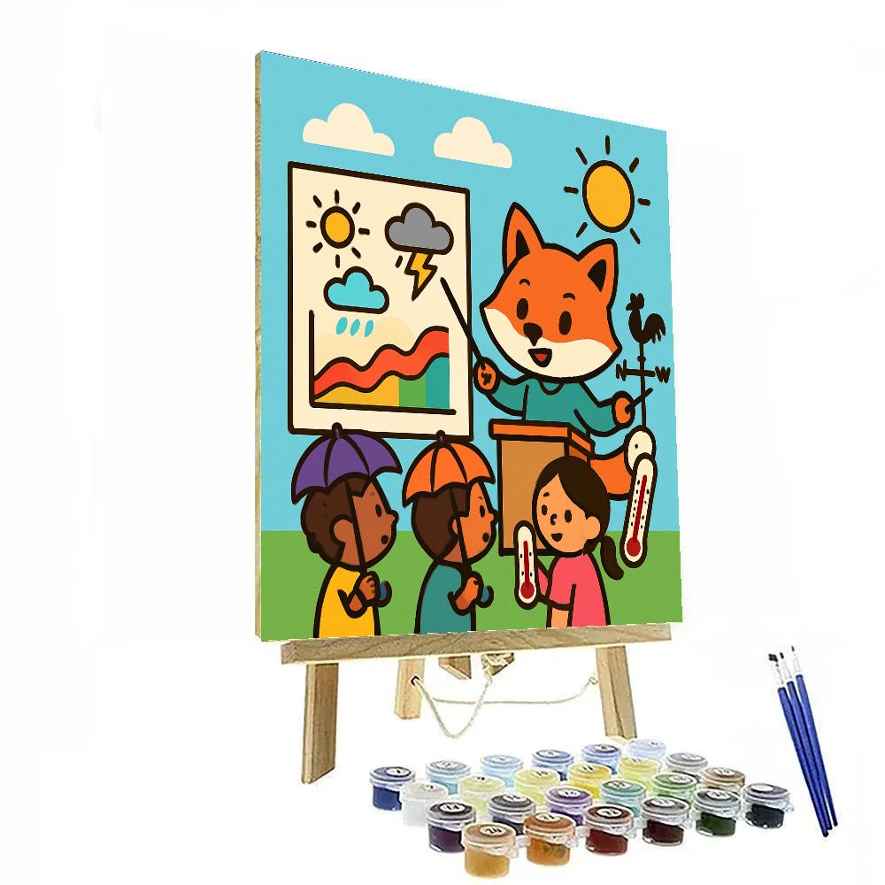 Meteorologist Fox Club Number painting