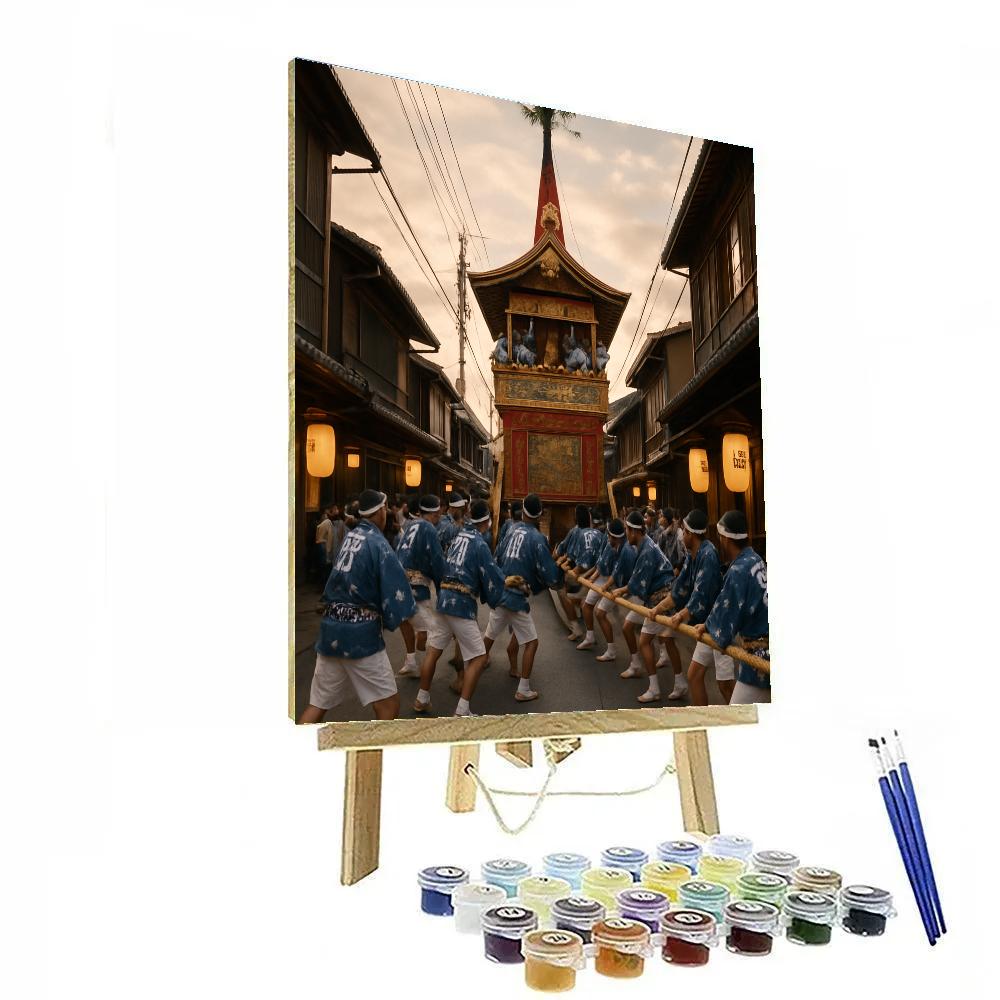 Gion Matsuri Float Parade Kyoto paint by numbers