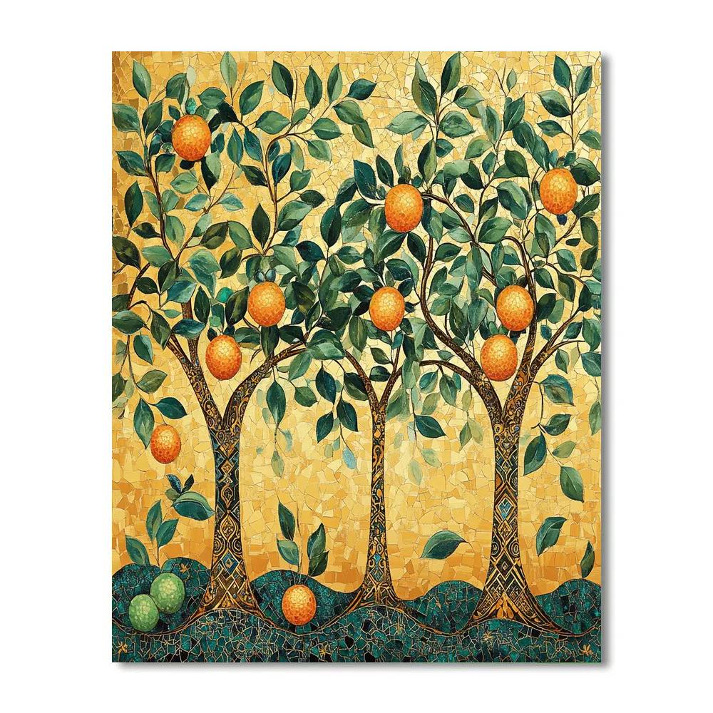 Gustav Klimt Inspired Orchard Afternoon Paint by numbers kits
