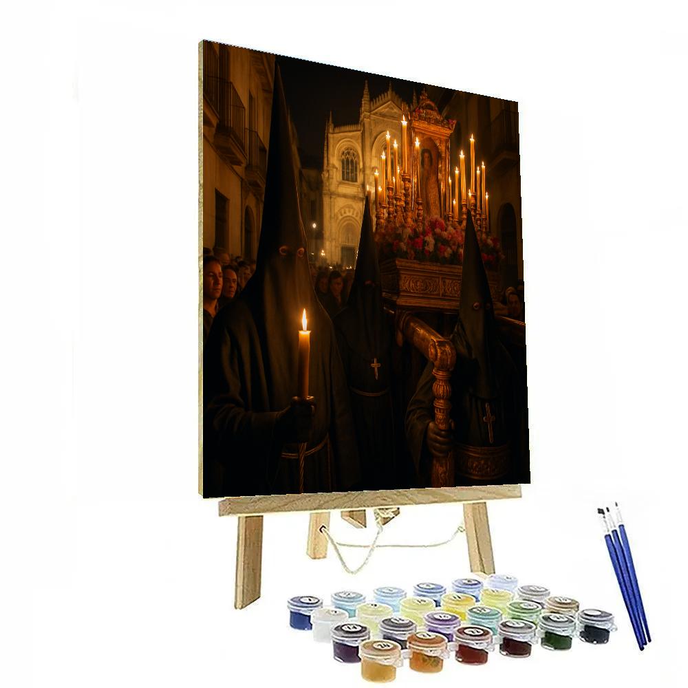 Semana Santa Procession Andalusia DIY paint by numbers