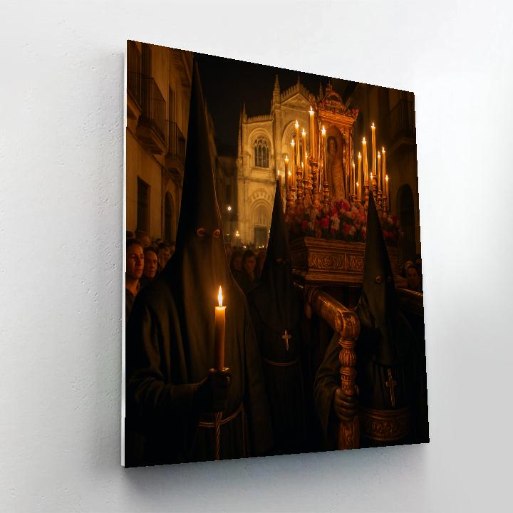 Semana Santa Procession Andalusia DIY paint by numbers