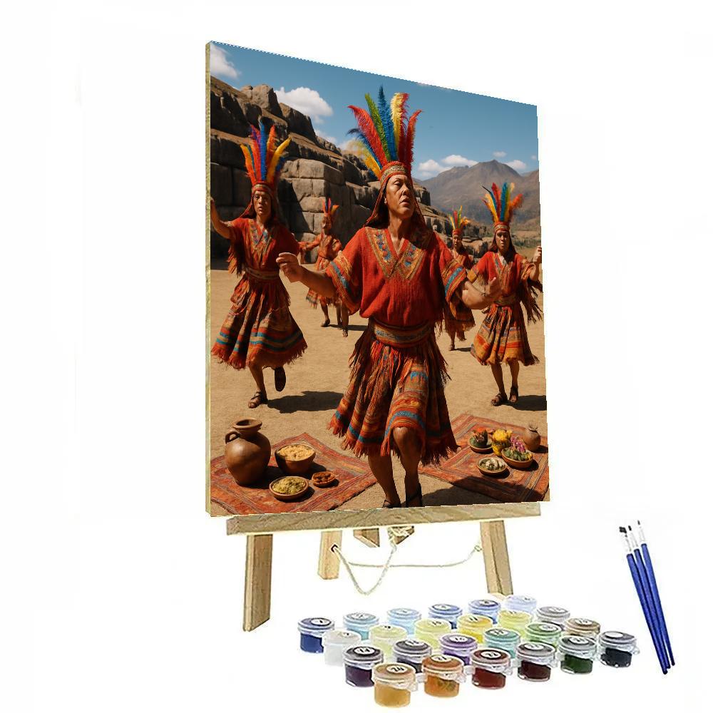 Inti Raymi Cusco Ceremonial Dance paint by number