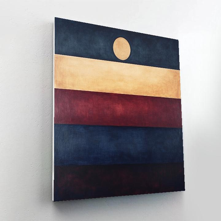 Rothko Inspired Evening Calm paint by color