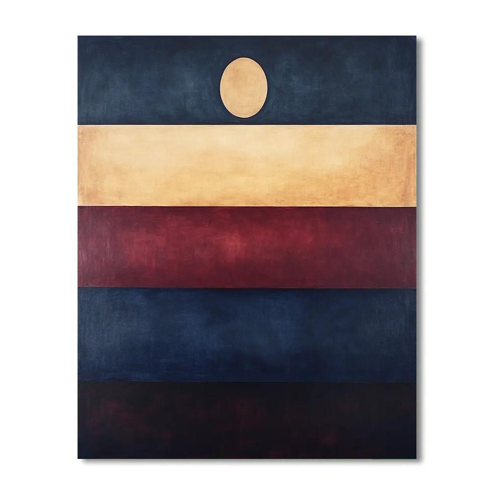 Rothko Inspired Evening Calm paint by color