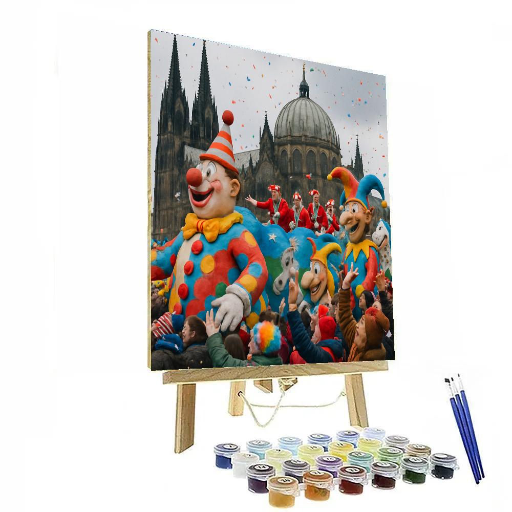 Karneval Cologne Street Celebration Number painting