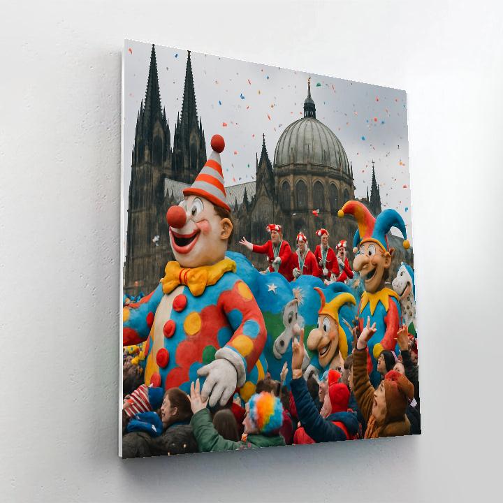 Karneval Cologne Street Celebration Number painting