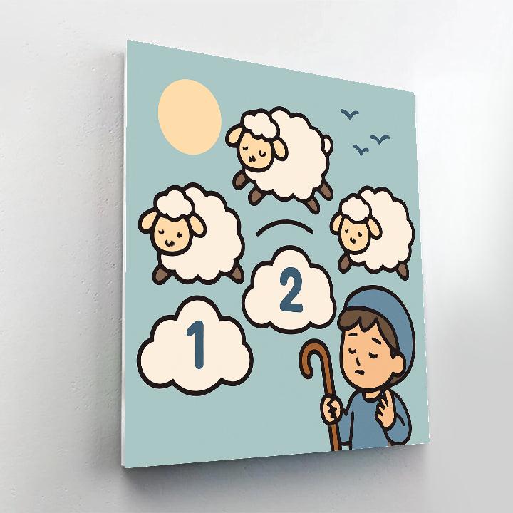 Cloud Counting Sheep Paint by numbers art