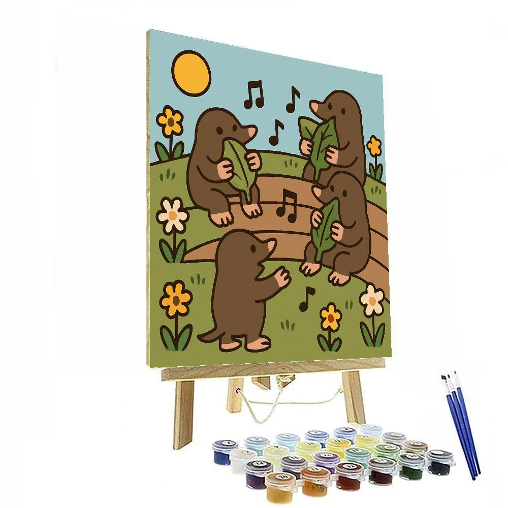 Music Meadow Moles Numbered painting kits