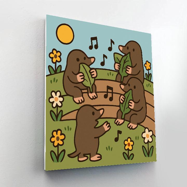 Music Meadow Moles Numbered painting kits