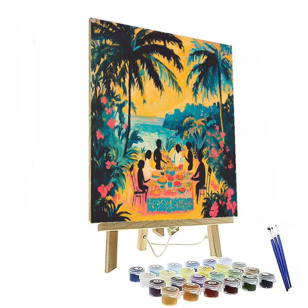 Gauguin Inspired Island Feast Numbered painting kits