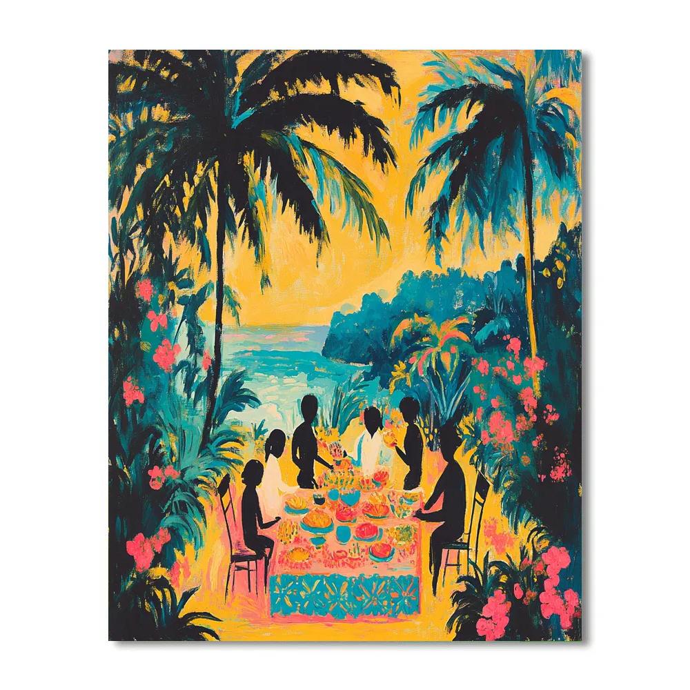 Gauguin Inspired Island Feast Numbered painting kits