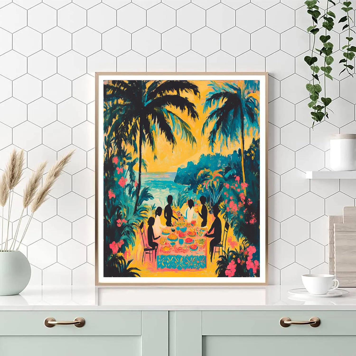Gauguin Inspired Island Feast Numbered painting kits
