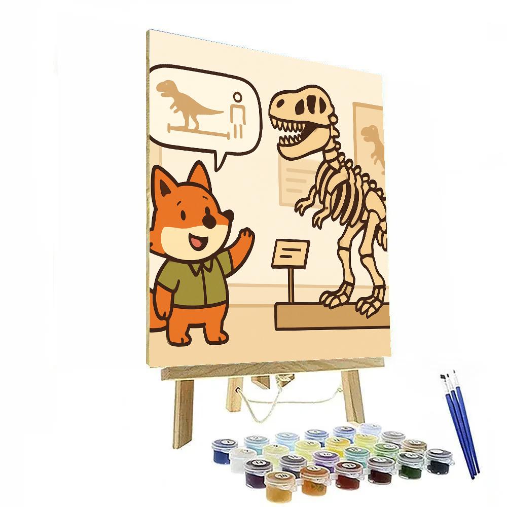 Fossil Museum Fox paint by color