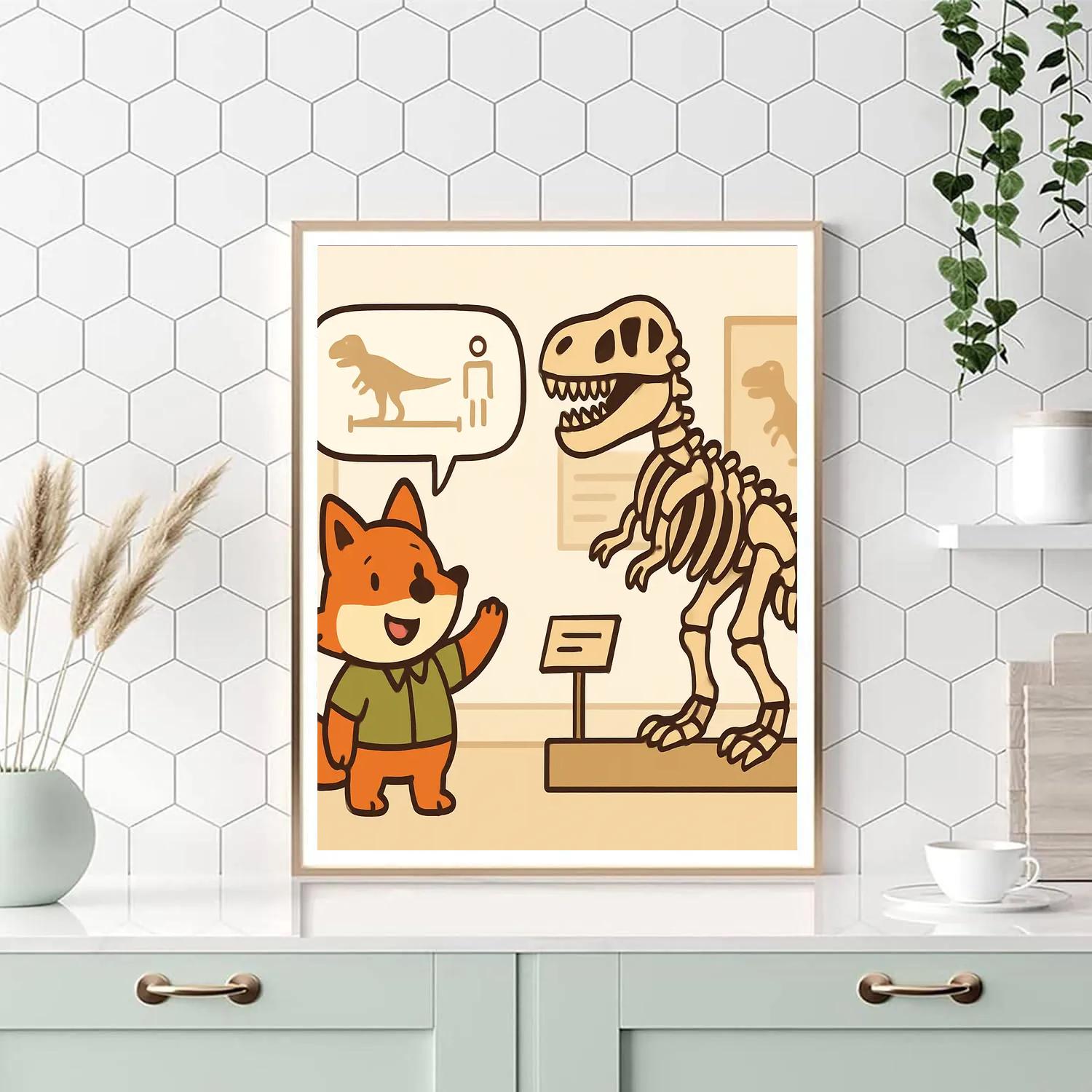 Fossil Museum Fox paint by color