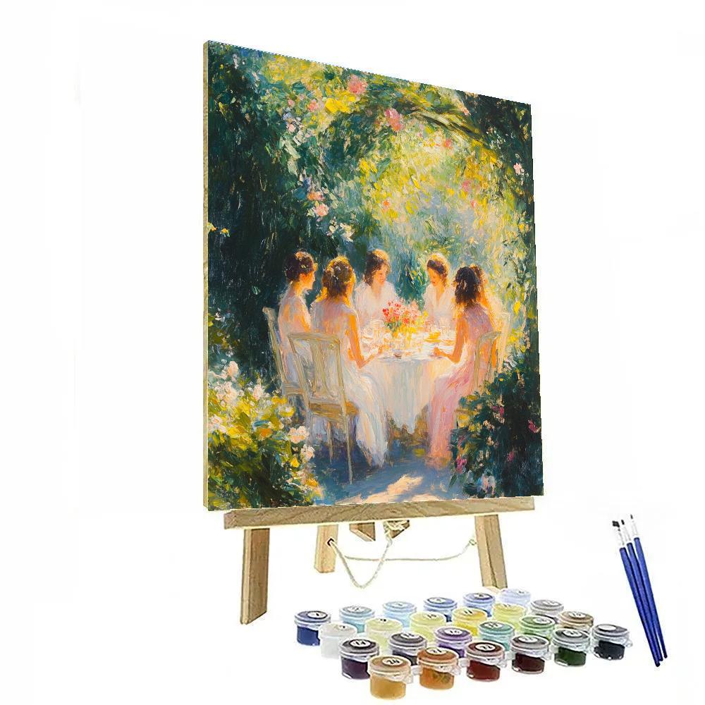 Renoir Inspired Garden Party DIY paint by numbers