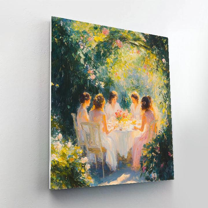 Renoir Inspired Garden Party DIY paint by numbers