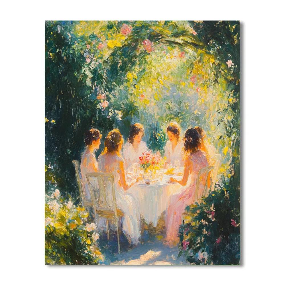 Renoir Inspired Garden Party DIY paint by numbers