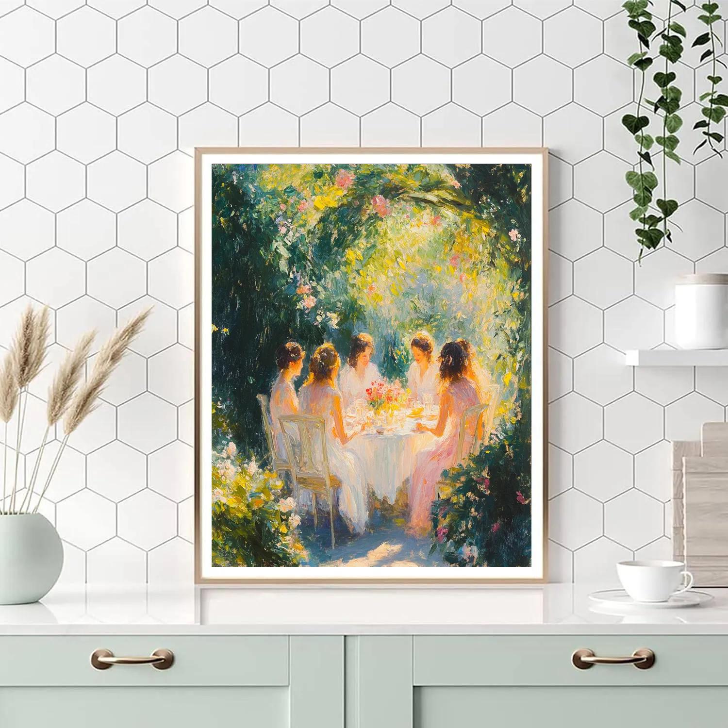 Renoir Inspired Garden Party DIY paint by numbers