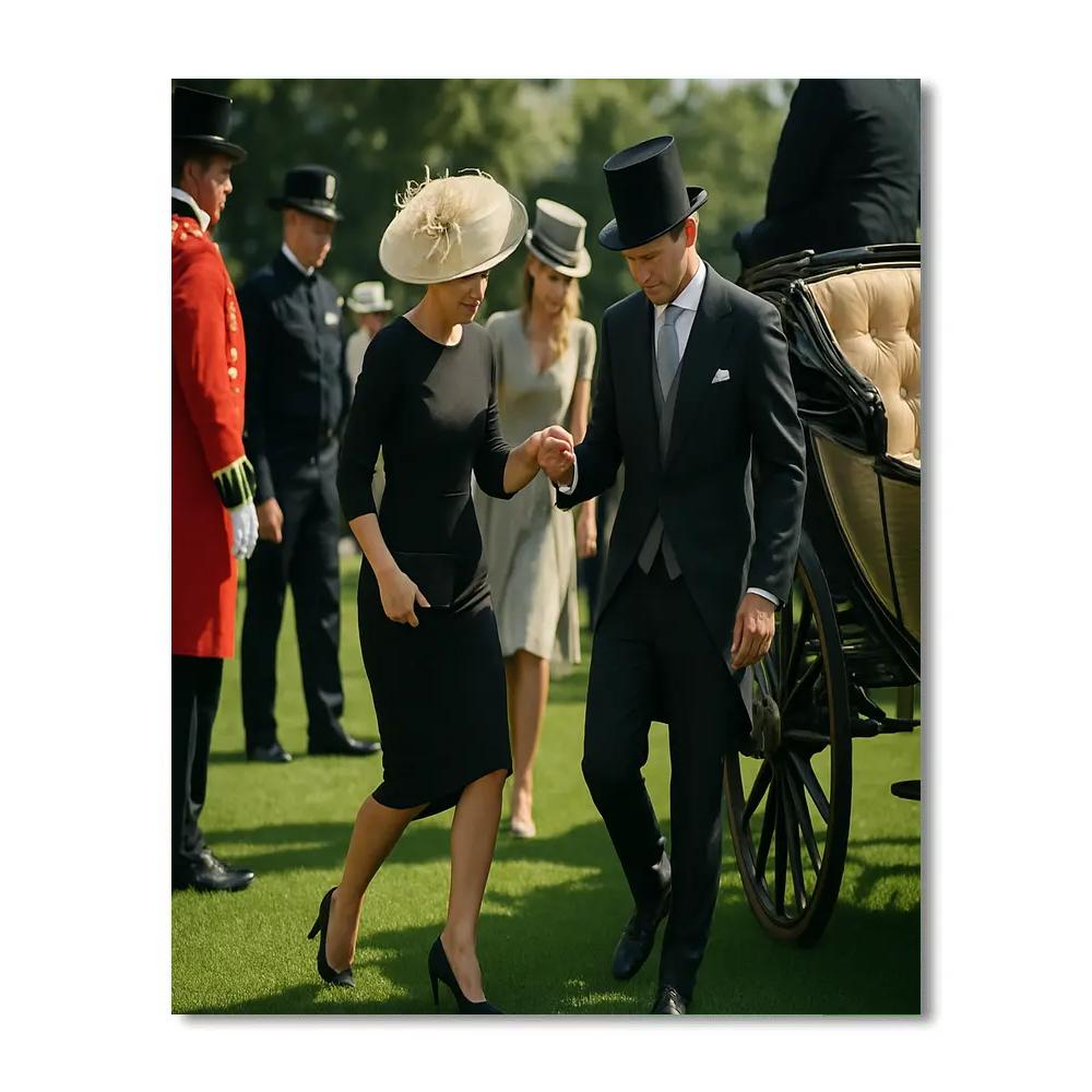 Windsor Ascot Royal Procession Paint by numbers art