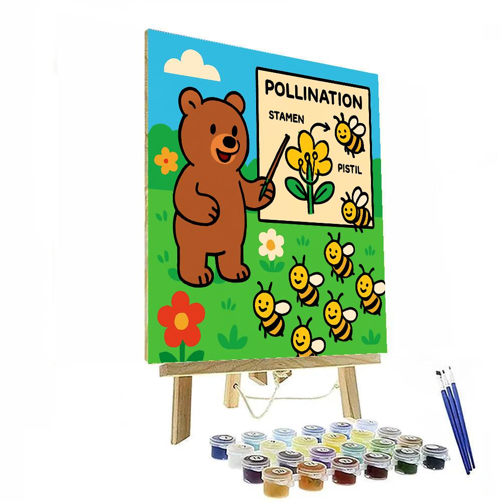 Beekeeper Bee School painting number kit