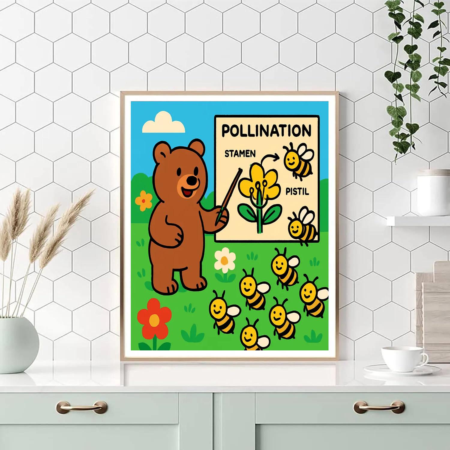 Beekeeper Bee School painting number kit