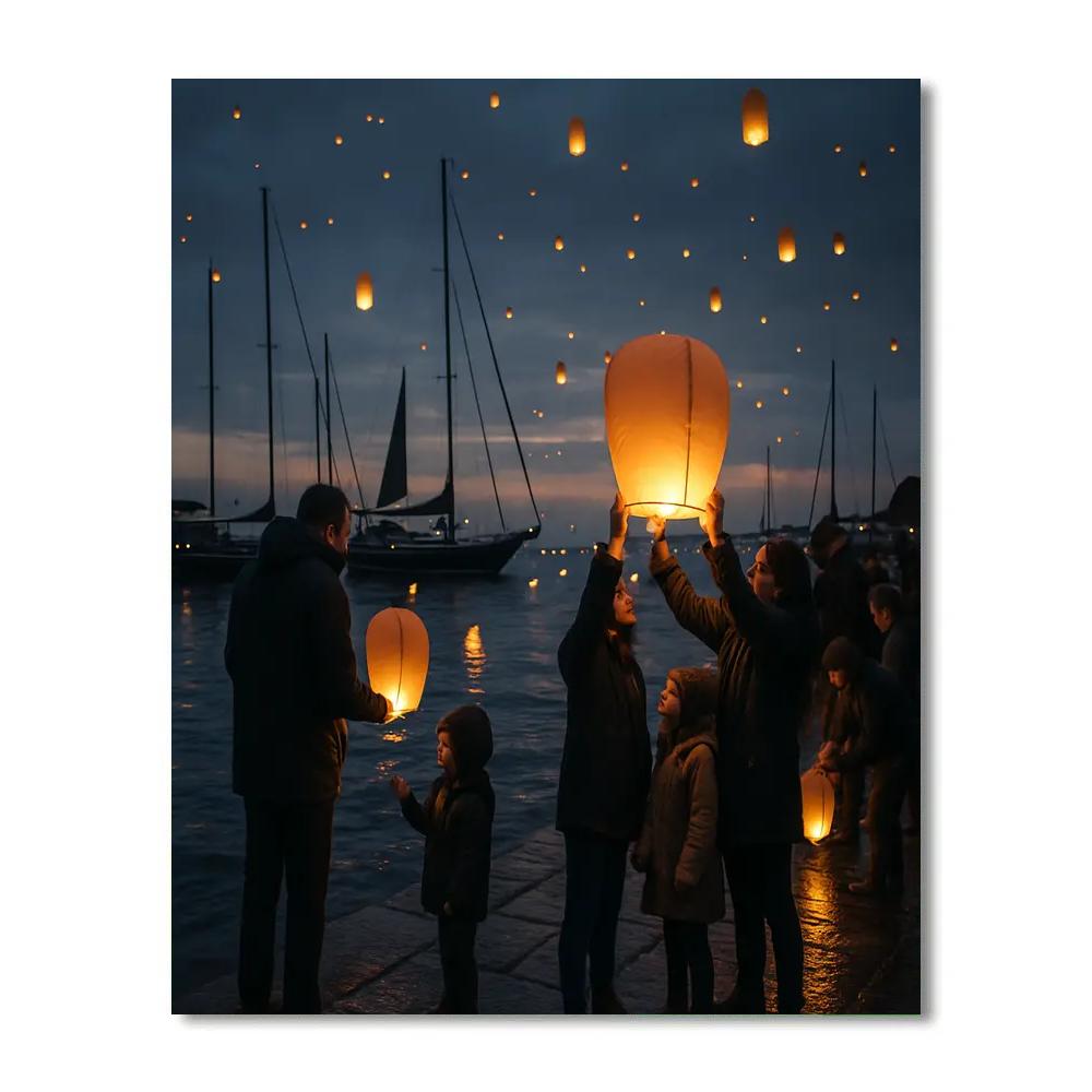 Mid Atlantic Lantern Festival Harbor Paint by numbers kits