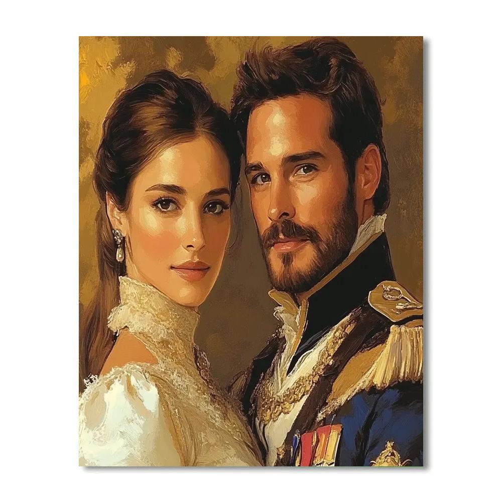 Van Dyck Inspired Aristocratic Couple Paint by numbers kits
