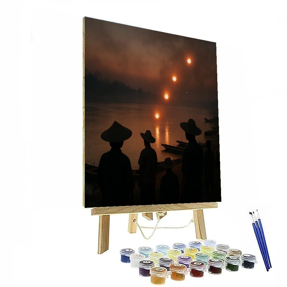 Naga Fireballs Mekong Phenomenon Numbered painting kits