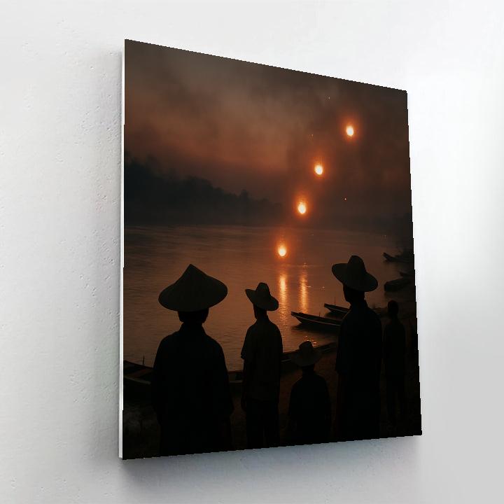 Naga Fireballs Mekong Phenomenon Numbered painting kits