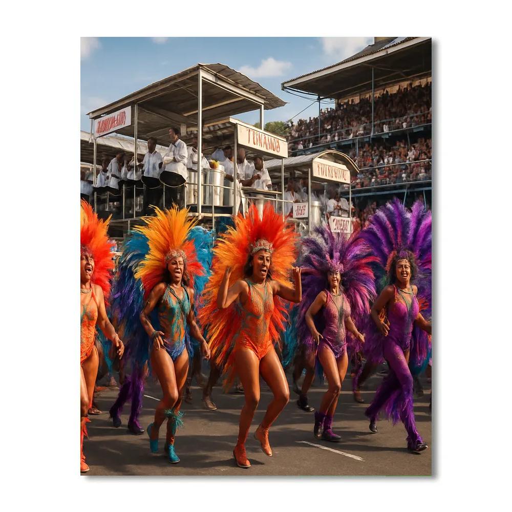 Carnival Trinidad And Tobago Panorama Paint by numbers kits