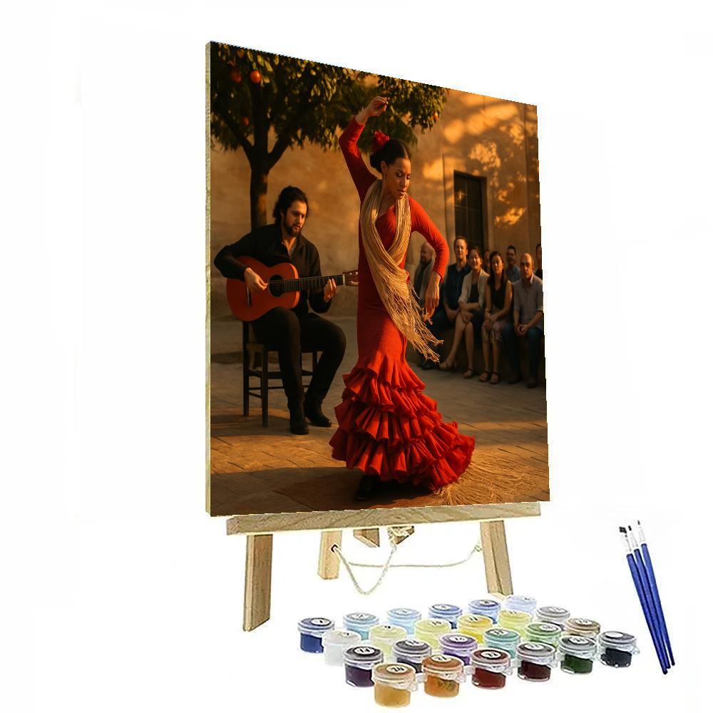 Semana De Flamenco Seville Plaza paint by numbers