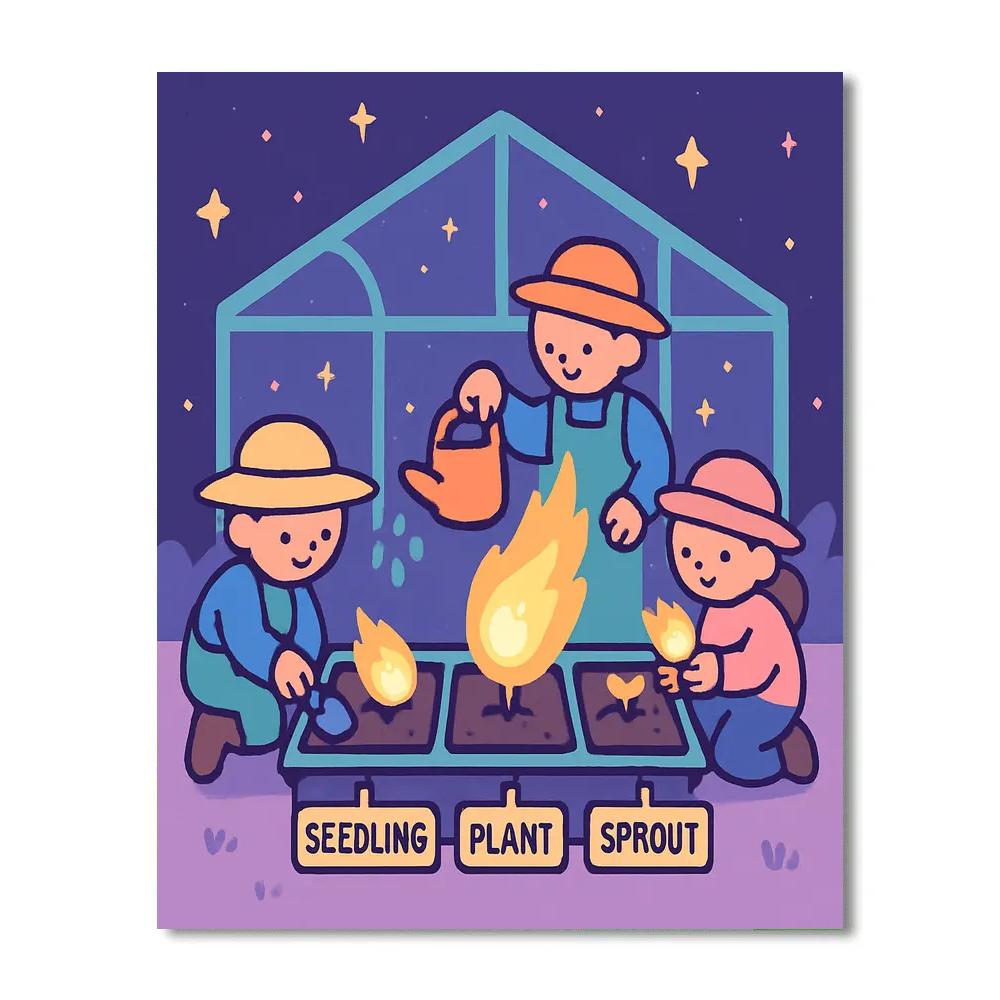 Comet Gardeners Numbered painting kits