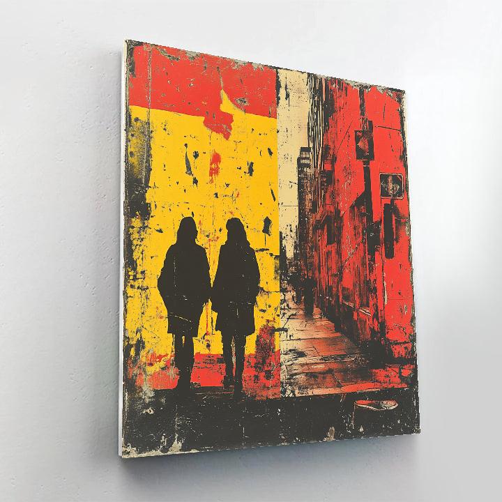 Banksy Inspired Street Protest Paint by numbers art