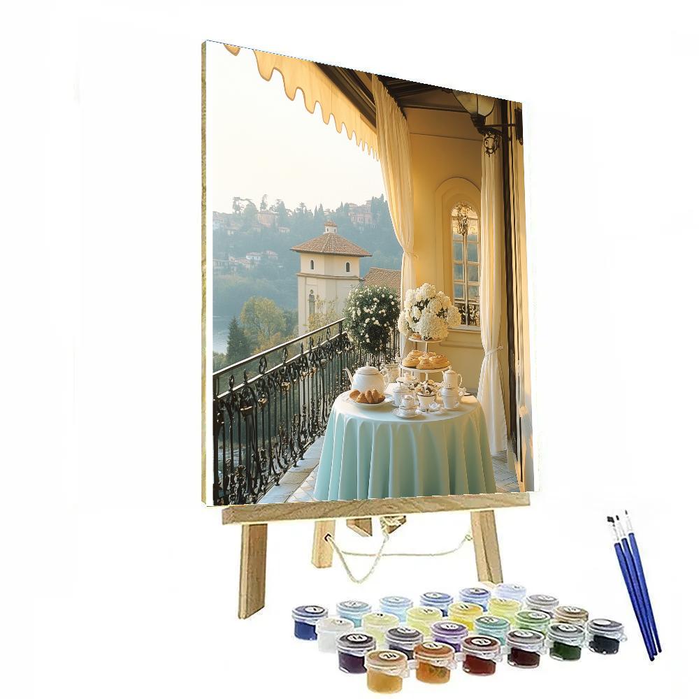 Audrey Hepburn Inspired Cafe Terrace paint by number