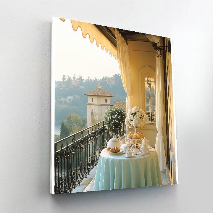 Audrey Hepburn Inspired Cafe Terrace paint by number