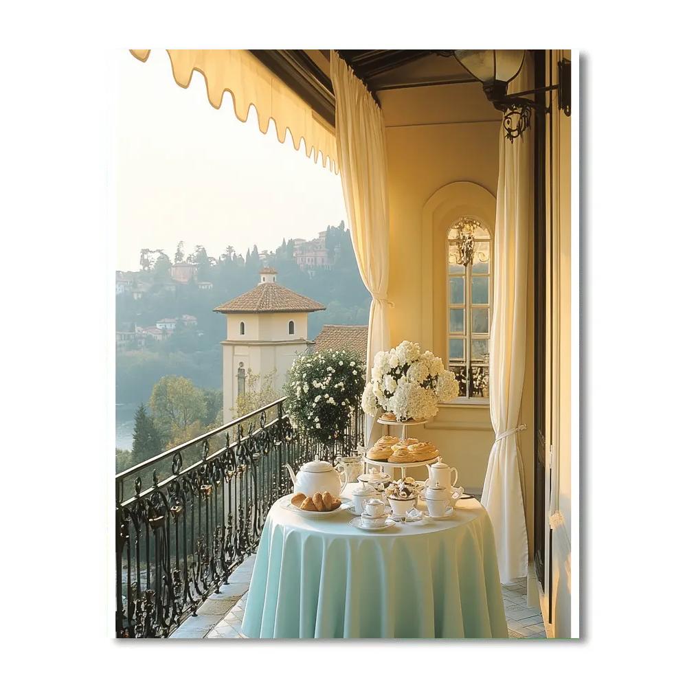 Audrey Hepburn Inspired Cafe Terrace paint by number