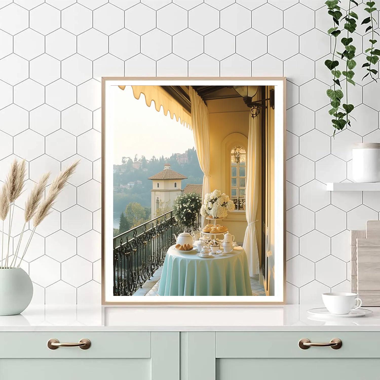 Audrey Hepburn Inspired Cafe Terrace paint by number