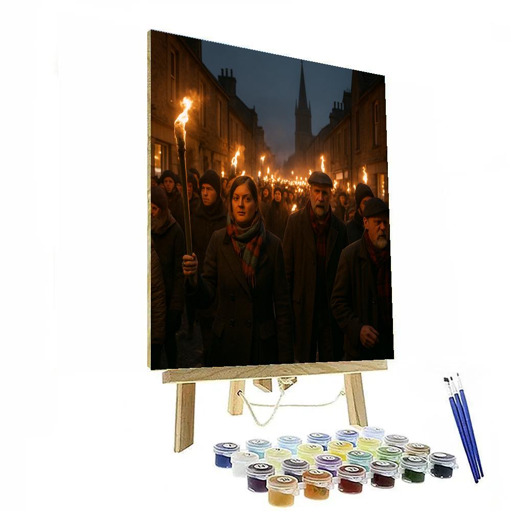 Plateau Lantern Run Scottish Hogmanay Paint by numbers kits