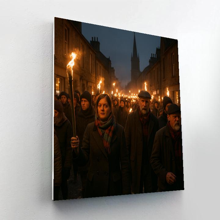 Plateau Lantern Run Scottish Hogmanay Paint by numbers kits