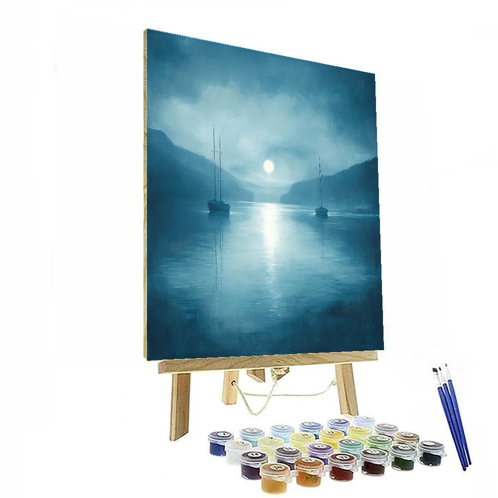 Whistler Inspired Nocturne Port paint by number