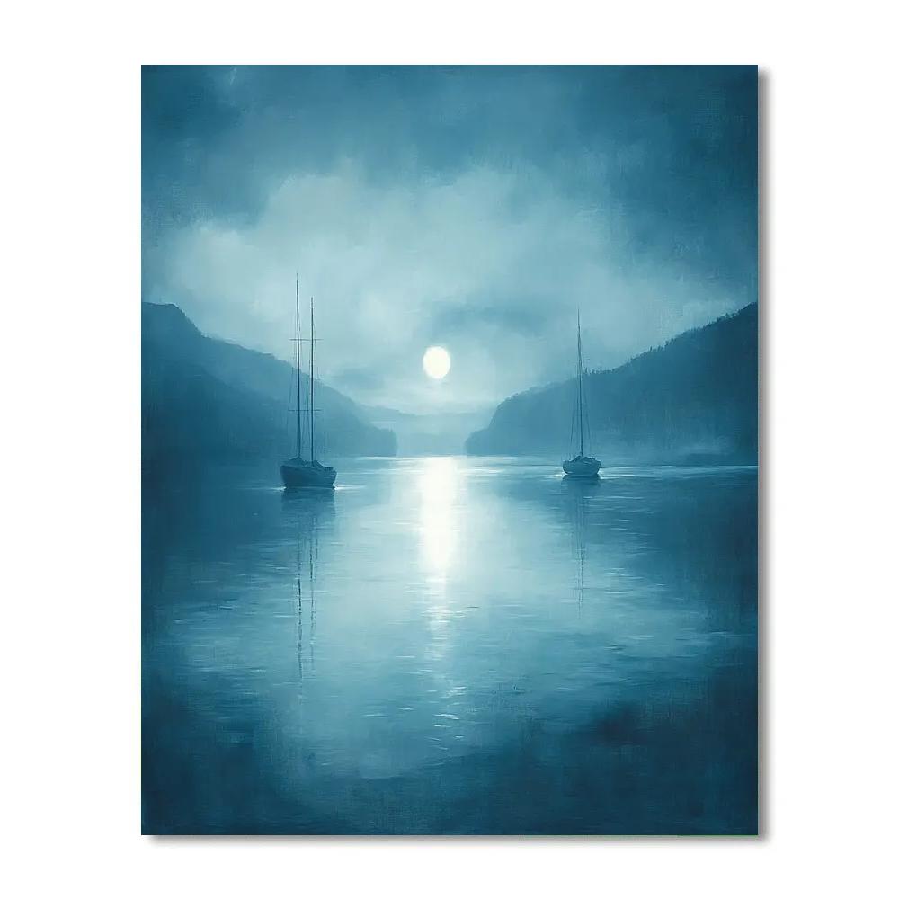 Whistler Inspired Nocturne Port paint by number
